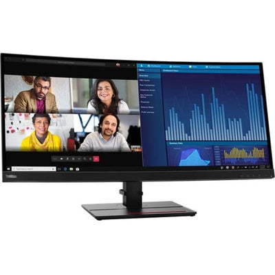 Lenovo ThinkVision P34w-20 34.1" UW-QHD Curved Screen WLED LCD Monitor - 21:9...